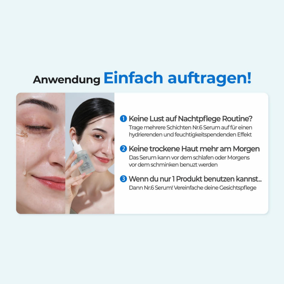 numbuzin No.6 Tiefschlaf-Maske Serum, 1,69 fl.oz / 50ml | CPNP, Korean Skincare, Stumpfe, trockene H