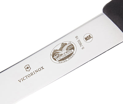 Victorinox, coltello da macellaio Fibrox, nero, lunghezza: 18 cm, 5.7603.18 18 cm Schwarz, 18 cm Sch