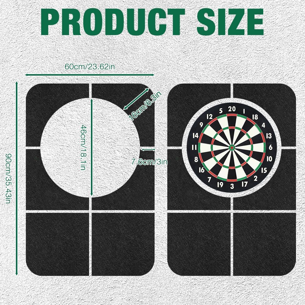 Dartboard Wandschutz, 60 * 90cm Dart Wandschutz, Dart Surround, Wandumrandung Für Dartboard, Dartsch