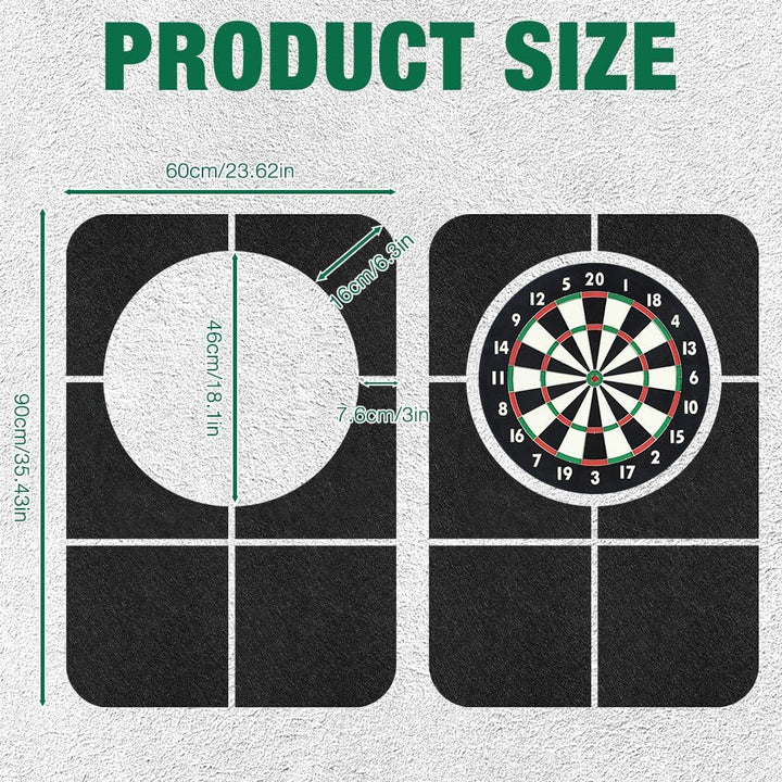 Dartboard Wandschutz, 60 * 90cm Dart Wandschutz, Dart Surround, Wandumrandung Für Dartboard, Dartsch