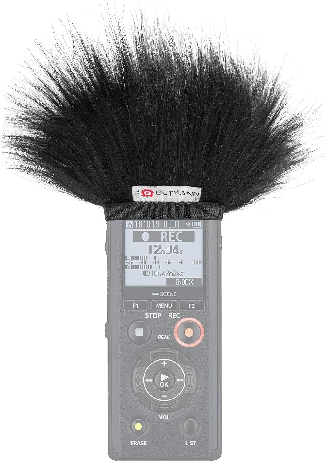 Gutmann Mikrofon Windschutz für Olympus LS-P1 / LS-P2 / LS-P4 / LS-P5 Handgefertigt in Deutschland,