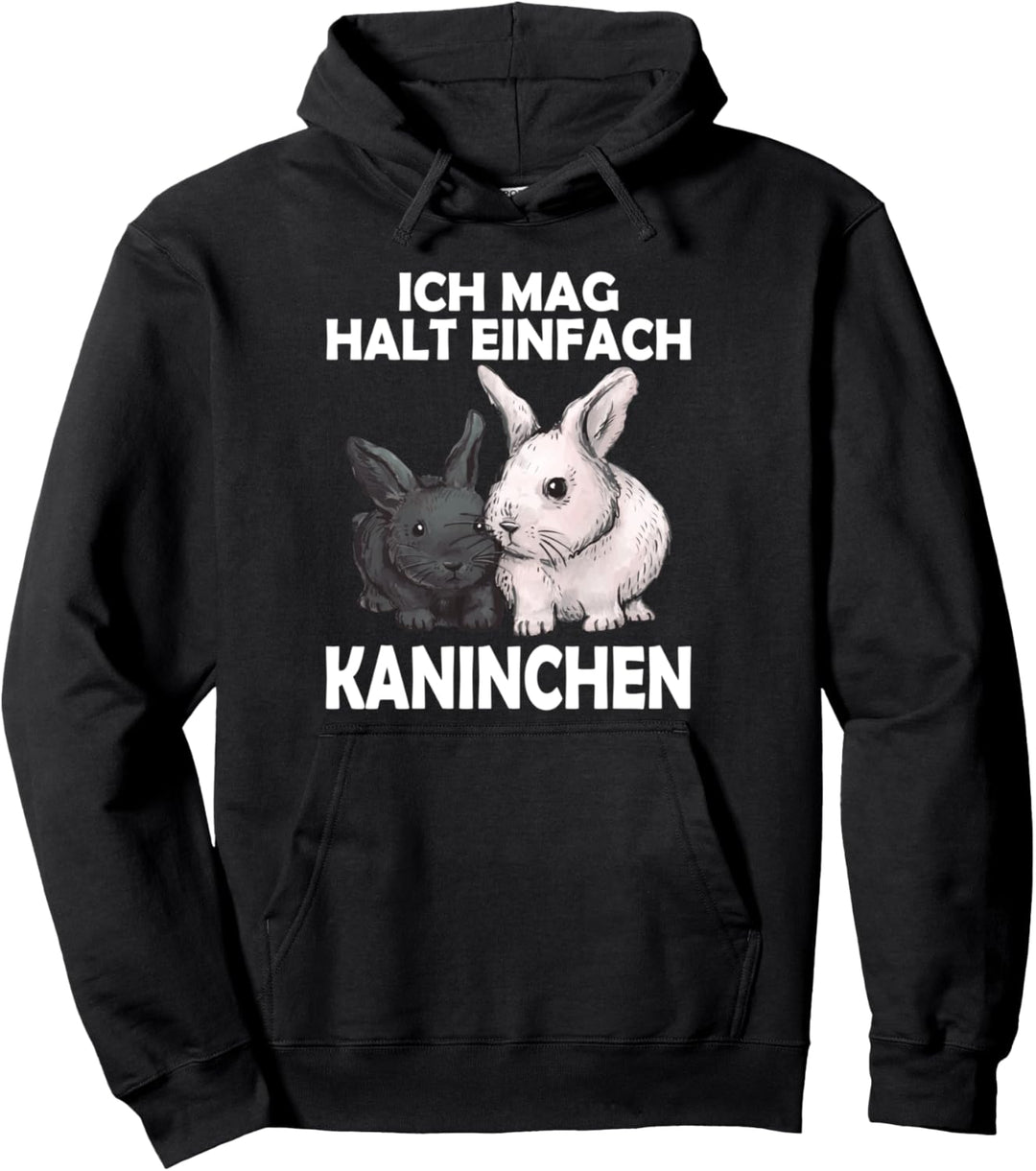 Ich Mag Halt Einfach Kaninchen Süsses Kaninchen Hasen Pullover Hoodie