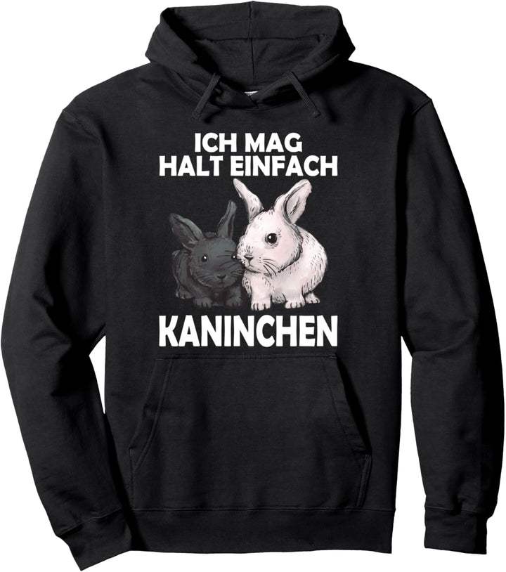 Ich Mag Halt Einfach Kaninchen Süsses Kaninchen Hasen Pullover Hoodie