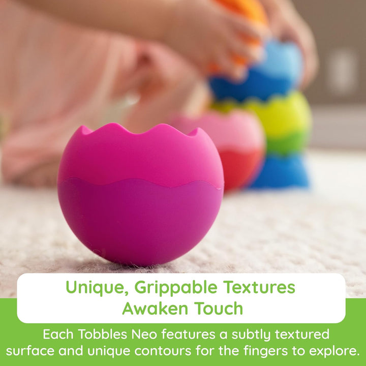 Fat Brain Tobbles Neo, Fat Brain Toys, Stacking Toys for Toddlers, Stacking Toy with Colours, Soft S