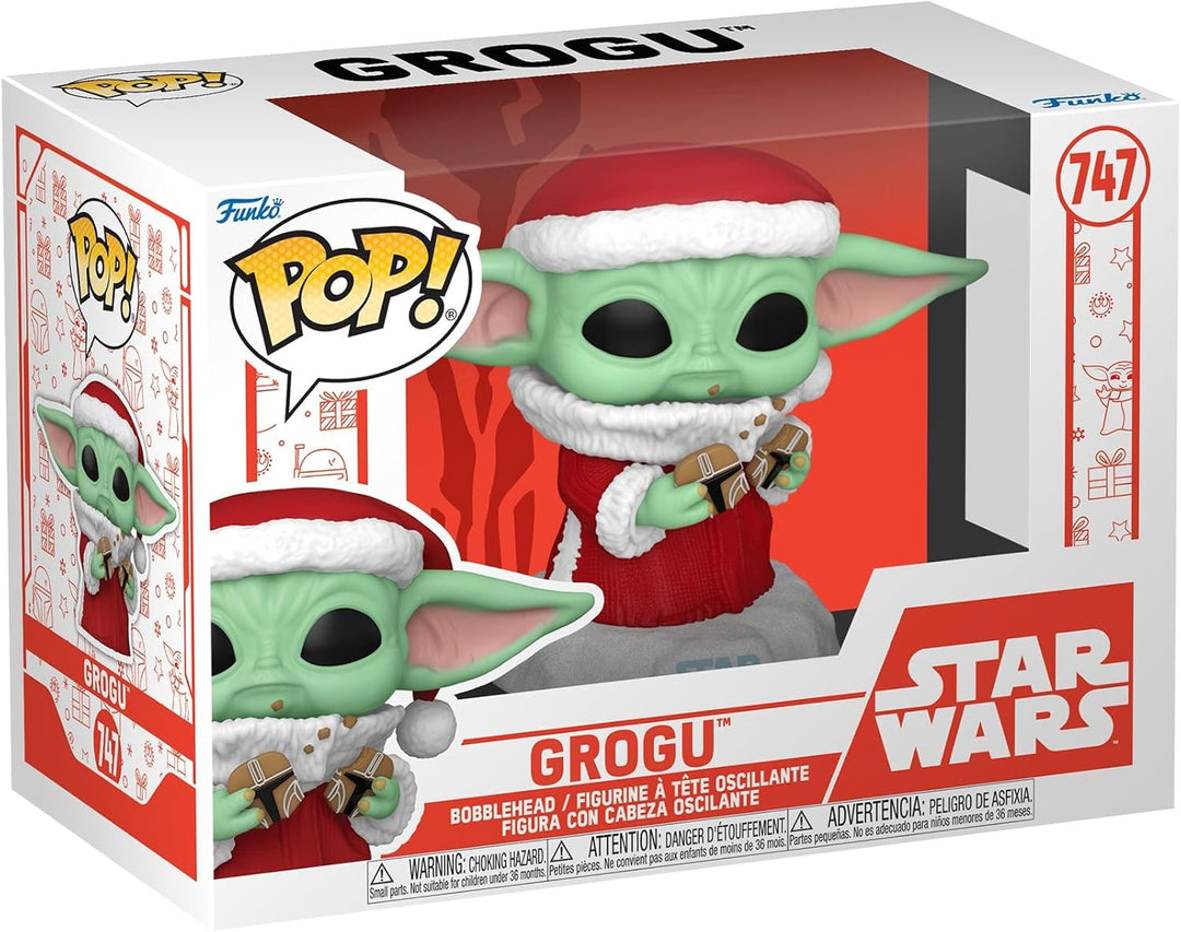 Funko Pop! Star Wars: Mando Holiday - Grogu (The Child, Baby Yoda) - The Mandalorian - Vinyl-Sammelf
