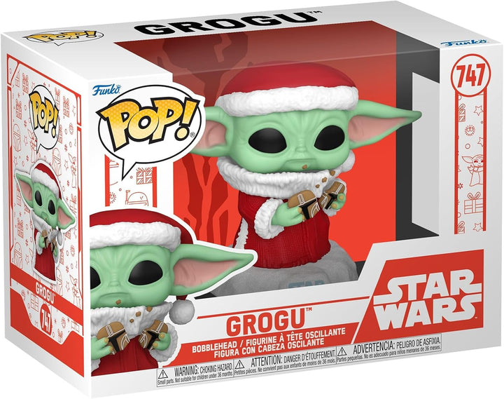 Funko Pop! Star Wars: Mando Holiday - Grogu (The Child, Baby Yoda) - The Mandalorian - Vinyl-Sammelf