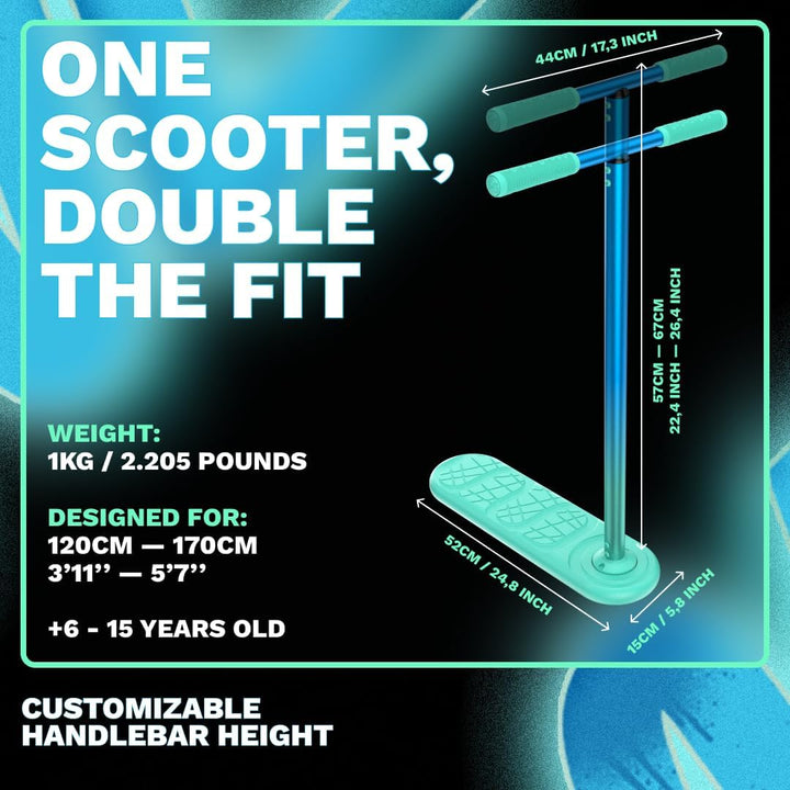 The Indo Trick Scooter - Stunt Scooter for Teens, Kids and Adults - Trampoline Scooter to Practice P