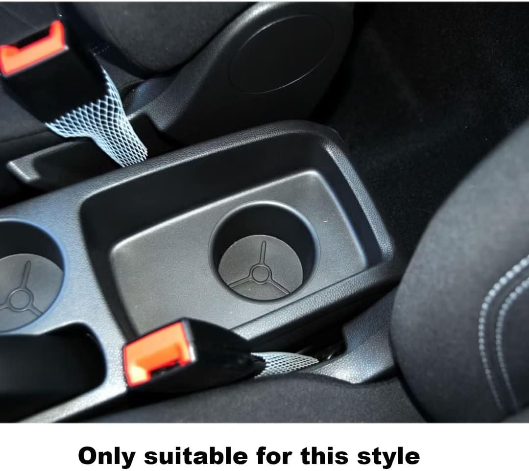 KAERGK Auto Armlehne für Ford Fiesta 2009-2017 Doppelschicht Mittelkonsole Grosse Aufbewahrungsbox m