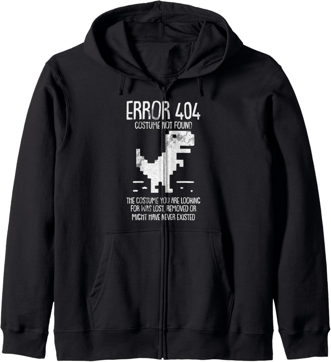 Error 404 Kostüm Not Found Lazy Halloween Funny Geek Nerd Kapuzenjacke