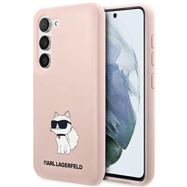 KARL LAGERFELD Hülle KLHCS23SSNCHBCP Samsung S23 S911 rosa silikon Choupette