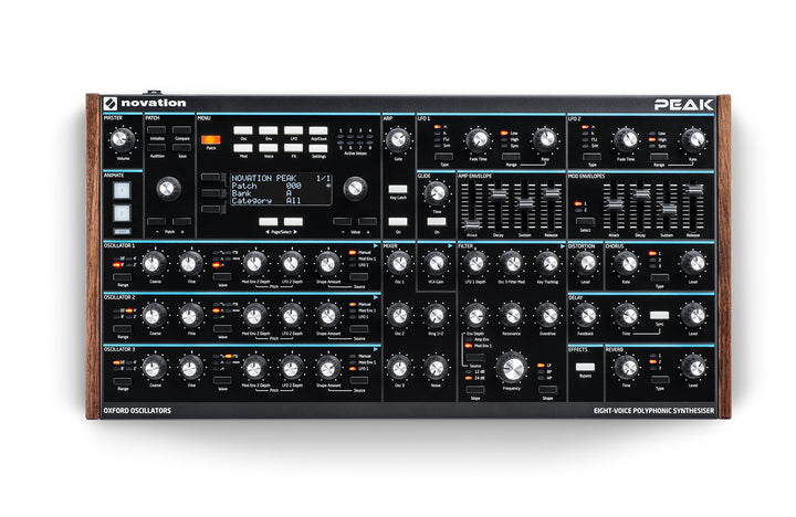 Novation Peak 8-stimmiger polyphonischer Desktop-Synthesizer Synthezizer Synzizer, Synzizer