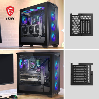 MSI MPG GUNGNIR 300R Airflow Mid-Tower PC-Gehäuse - E-ATX Unterstützung, Grafikkartenständer, schalt