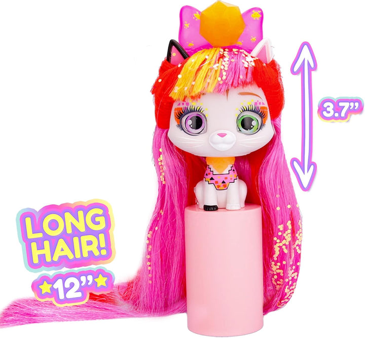 VIP Pets 714496 Elektra frisierpuppe, Mehrfarbig, one Size