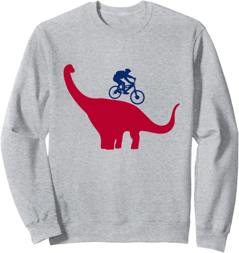 Mountainbike T-Rex Dinosaurier für Downhill Mountainbiker Sweatshirt