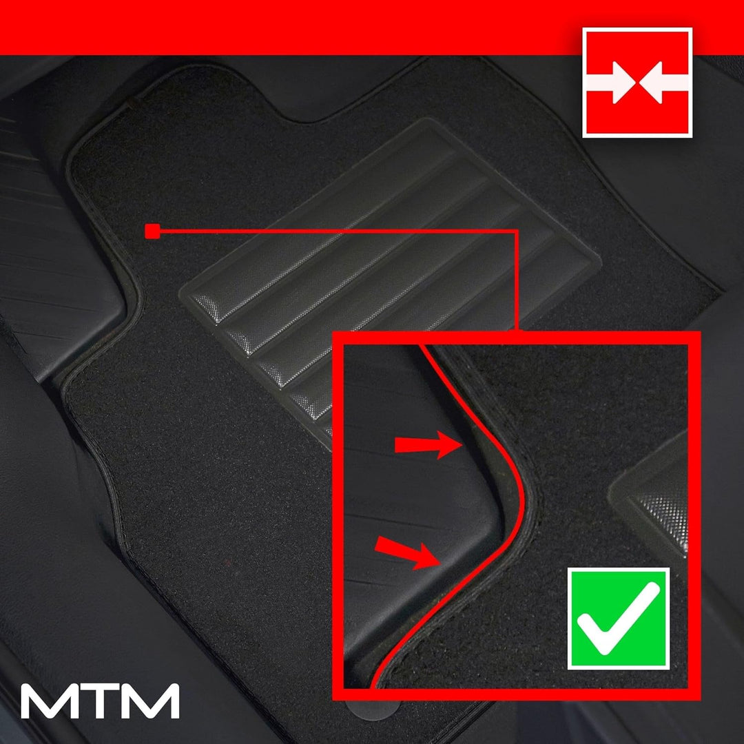 MDM SP-2570 Fussmatten Velours Autoteppich passend für Opel Meriva B 03.2010>06.2017 Meriva B 03.201