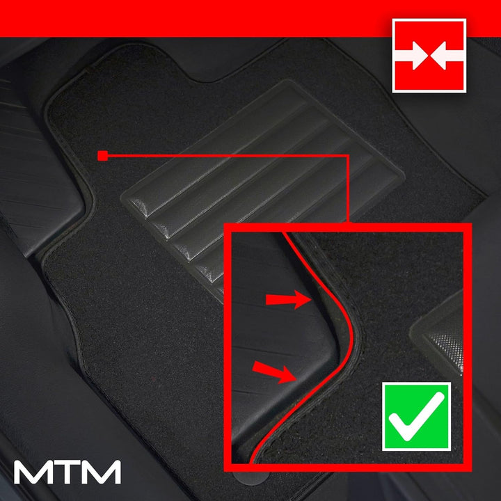 MDM SP-2570 Fussmatten Velours Autoteppich passend für Opel Meriva B 03.2010>06.2017 Meriva B 03.201