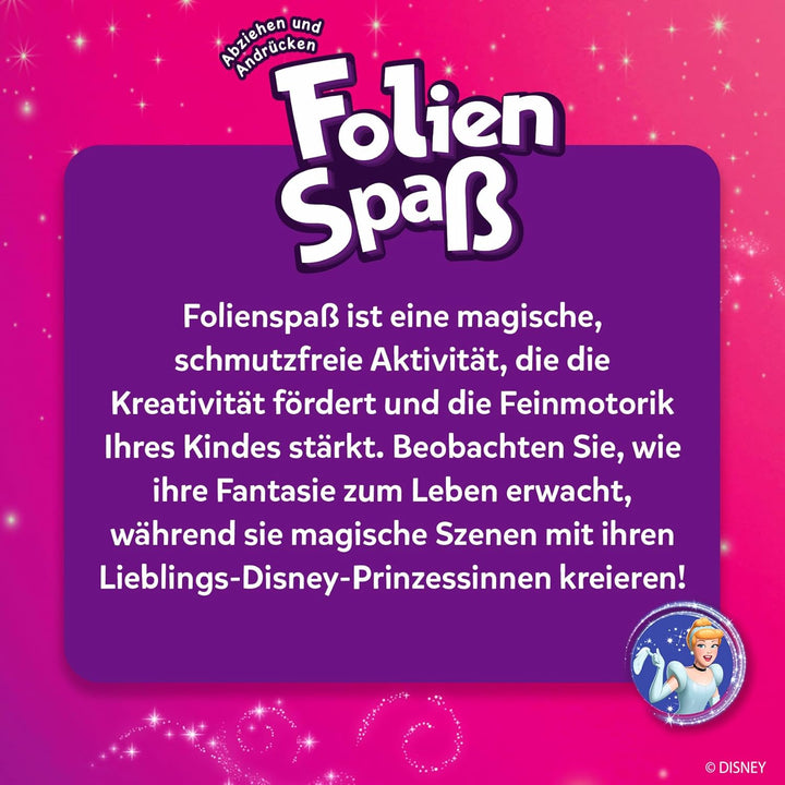 Skillmatics Kunst & Bastelaktivität- Folienspass Disney Prinzessin, Schmutzfreie Kunst für Kinder, B