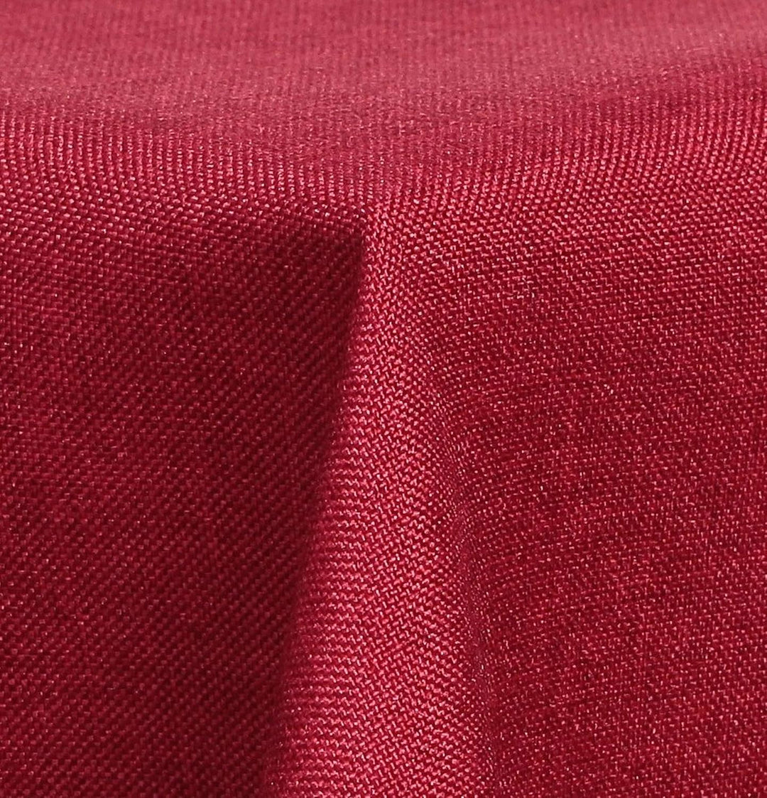 Textil Tischdecke - Leinen Optik - wasserabweisend oval (rot, oval 135x180) Rot oval 135x180, Rot ov