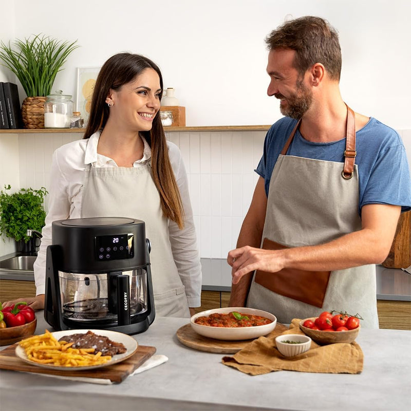 Cecotec Heissluftfritteuse ohne Öl, 4,5 L Air Fryer Cecofry Flip&Grill 4500. 1500 W, 3 in 1: Fritteu