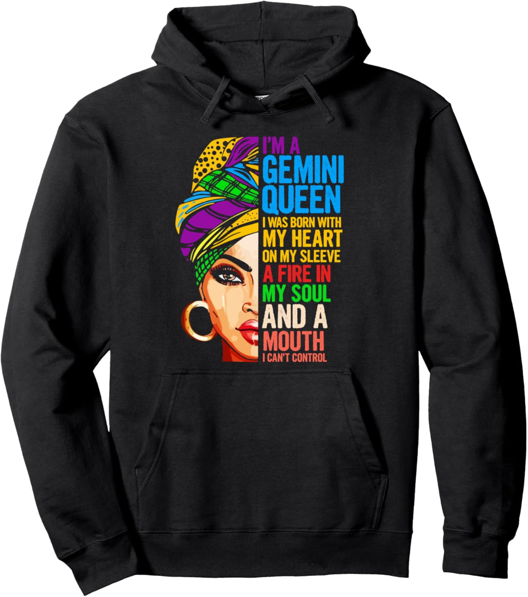 Ich bin eine Zwillingskönigin! Horoskop Tierkreis Pullover Hoodie