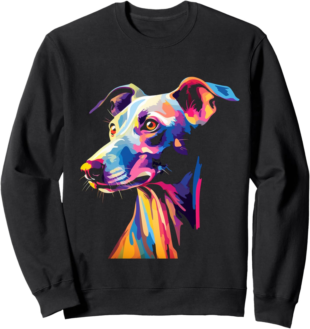 Whippet Windhund Hund Haustier Hund Sweatshirt