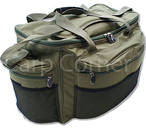 Gross Grün Karpfen Angel Zubehör Tasche Trage Carryall mit Gepolsterte Riemen NGT