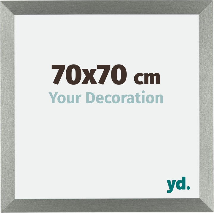yd. Your Decoration - Bilderrahmen 70x70 cm - Bilderrahmen aus MDF mit Acrylglas - Antireflex - Ausg