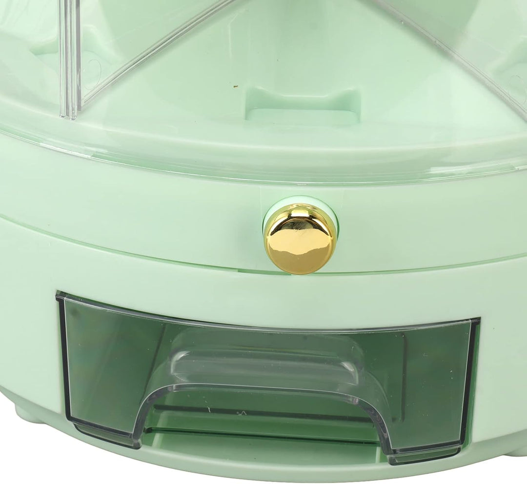 Drehbare Körner Aufbewahrungsbox, 6 Gitter, 6 kg, 360 Grad drehbarer Reisspender für Reis, Bohnen, G