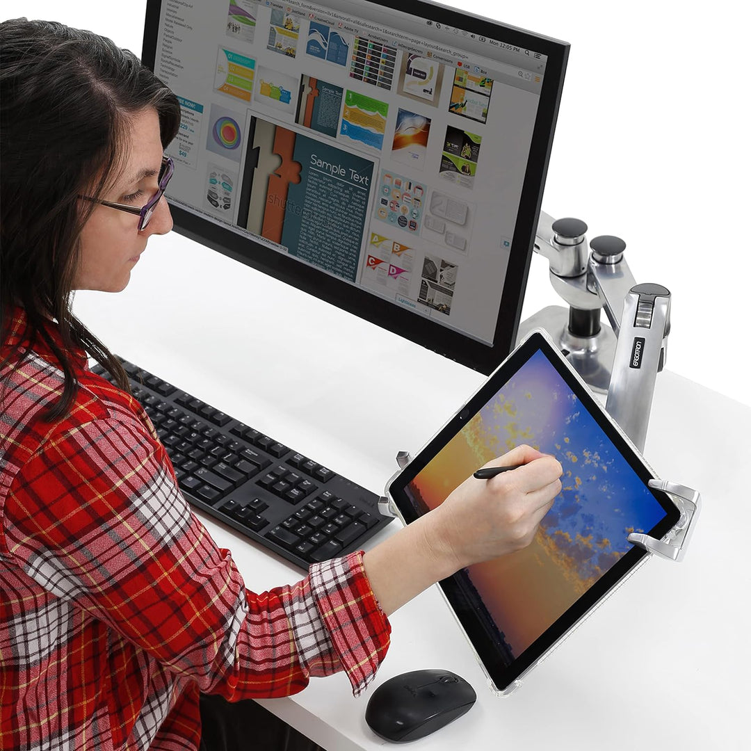 ERGOTRON 45-460-026 verriegelbare Tablet-Befestigung kompatibel mit den meissten Tablets auch Apple