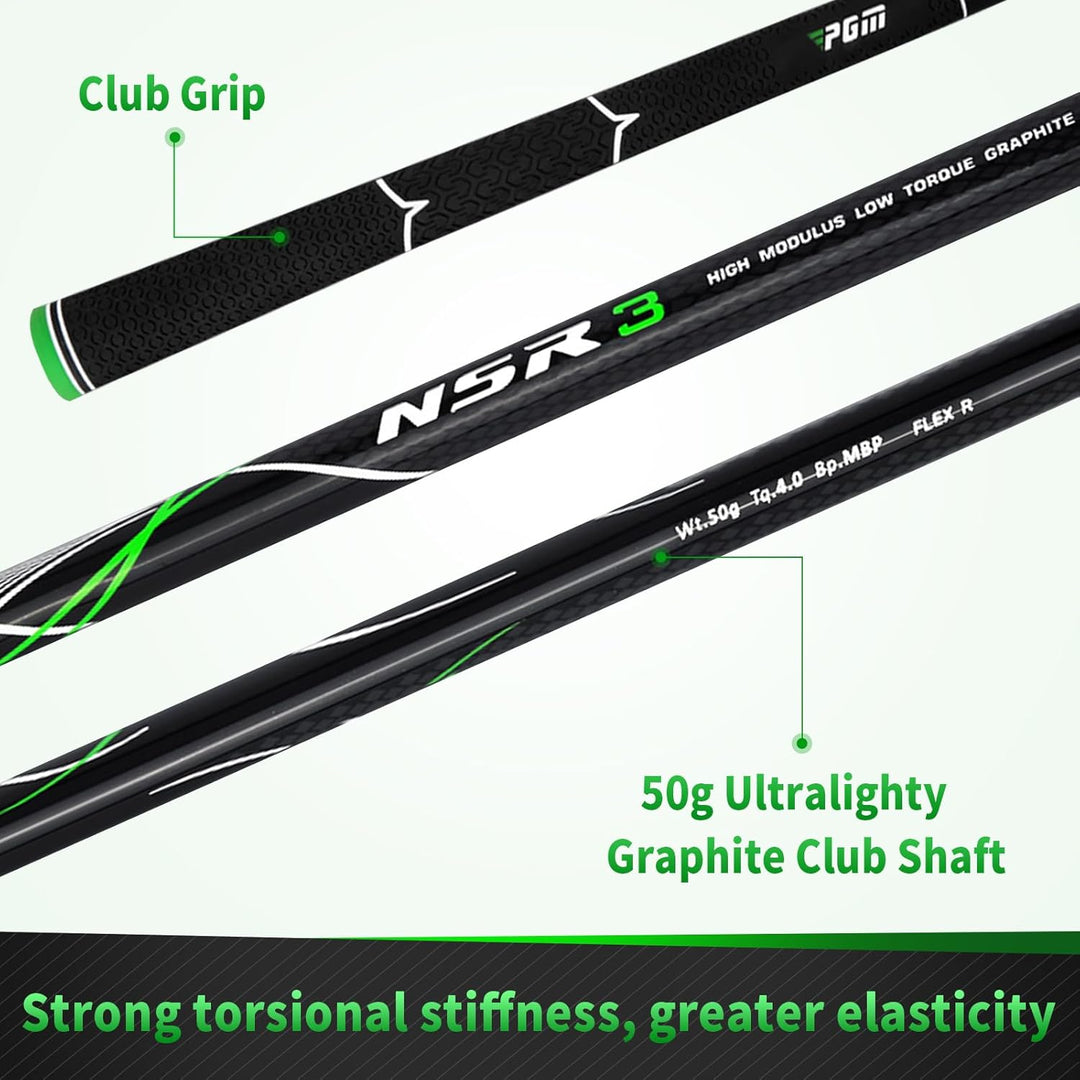 PGM Golfschläger NSR III Golf Iron Thru Gap Wedge mit Graphitschäften für Rechtshänder - S/R Flex R