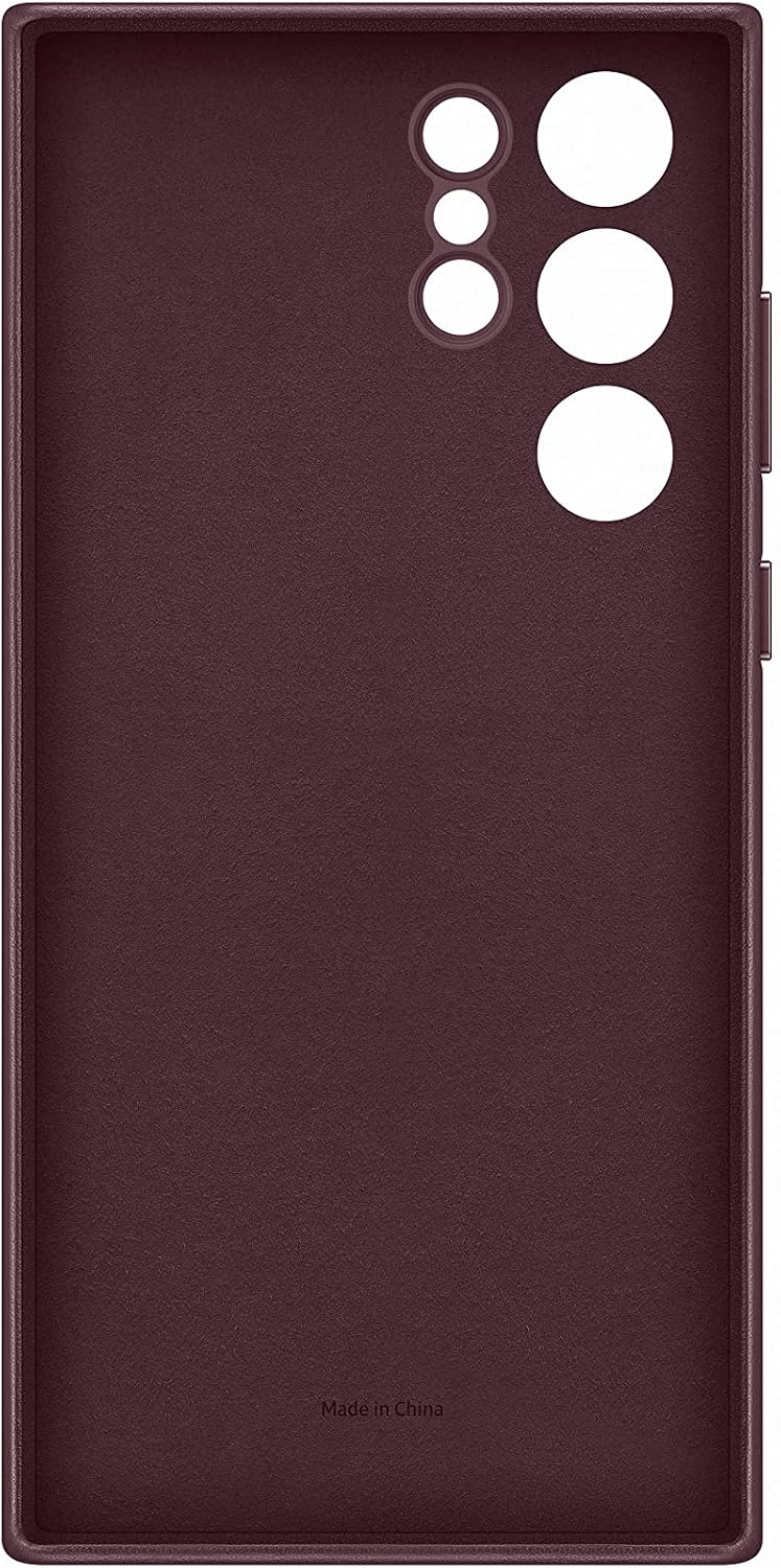 Samsung Leather Smartphone Cover EF-VS908 für Galaxy S22 Ultra, Handy-Hülle, echtes Leder, Schutz Ca