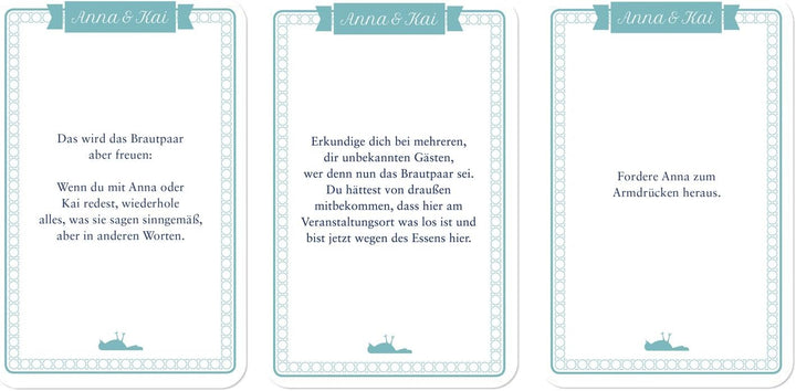 Hochzeitsspiel – Das Original – PERSONALISIERT (Auf Wunsch auch Farbe)