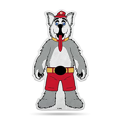 Rico Industries NHL Calgary Flames Mascot Shape Cut Wimpel – Wohn- und Wohnzimmer-Dekor – weicher Fi