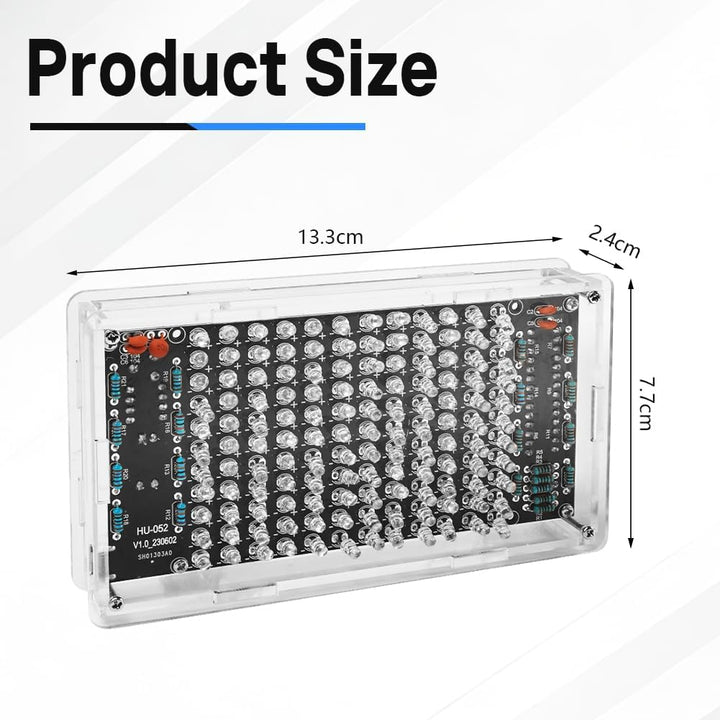 Audio Visualizer Elektronik Bausatz DIY Kit, Musikalische Spektrum Elektronik DIY Kit mit LED-Licht,