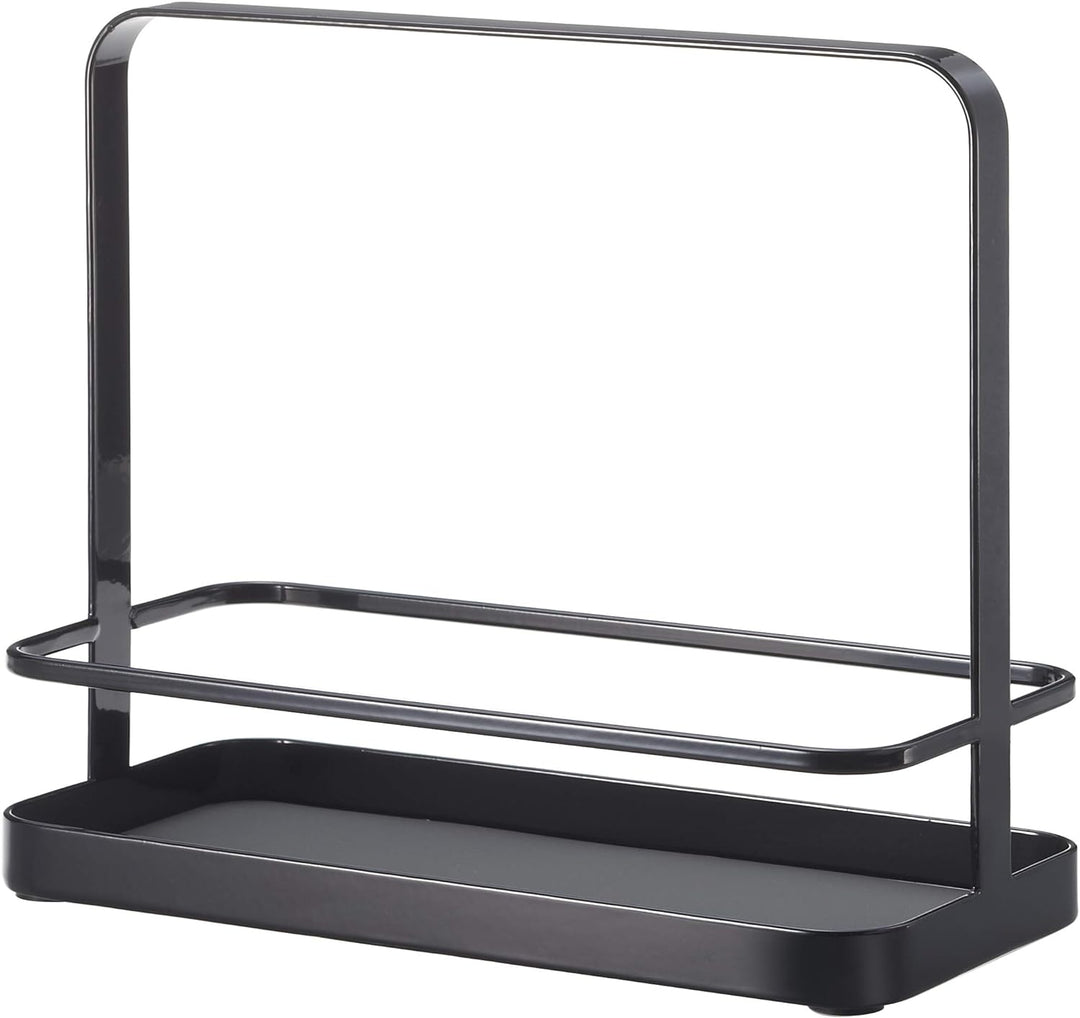 YAMAZAKI Tower Menage, Stahl, Schwarz, One, Schwarz, Single