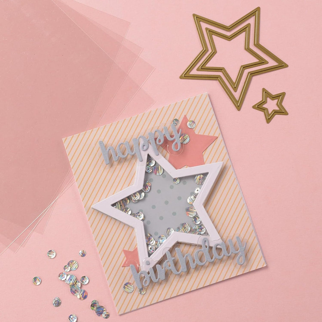Vaessen Creative Florence Acetat Platten - Quadratisch Kraftpapier - 30,5 x 30,5 cm - Transparent -