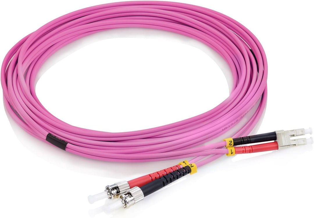 TPFNet 7,5m LWL Patchabel ST/LC OM4 Duplex Multimode 50/125µm 10 Gigabit/s 7,50m 2x ST St. an LC Dup