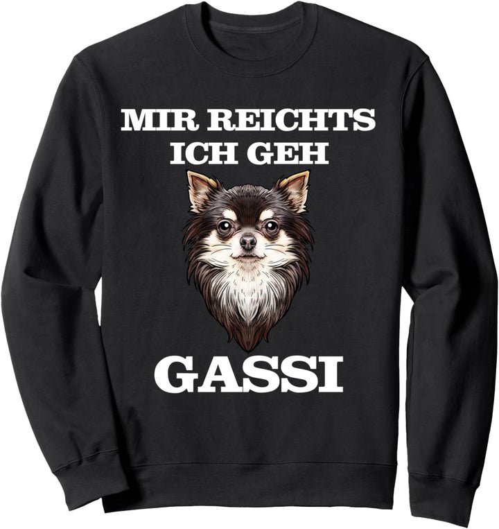 Chihuahua Hund Damen Herren Geschenk Gassi gehen Sweatshirt