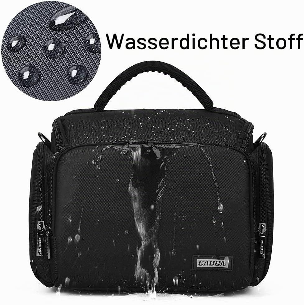 CADeN Kameratasche, Kamera-Umhängetasche Kompakte Kamera Tasche kompatibel für Canon Nikon Sony SLR/