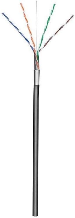 Goobay 57294 CAT 5e Outdoor Netzwerkkabel, F/UTP, Schwarz