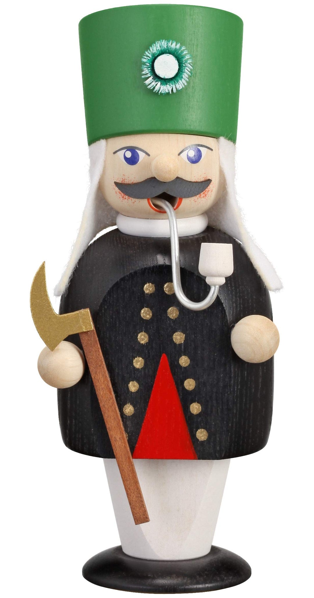 Seiffener Volkskunst | Räuchermann Erzgebirge | Kleine Gesellen 15 cm | Räuchermännchen | Original E