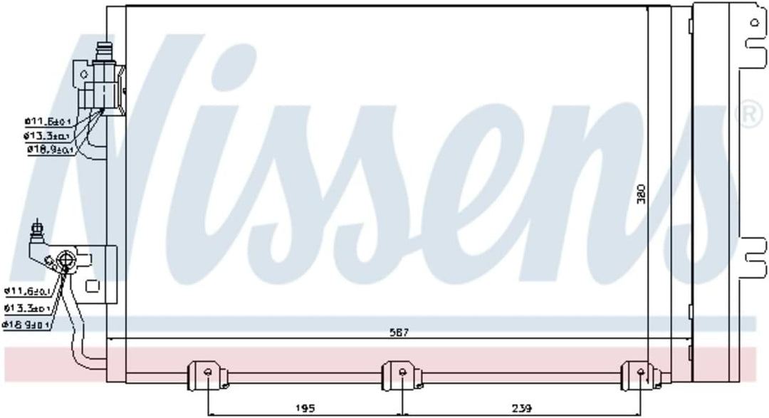 NISSENS 94767 Kondensator, Klimaanlage