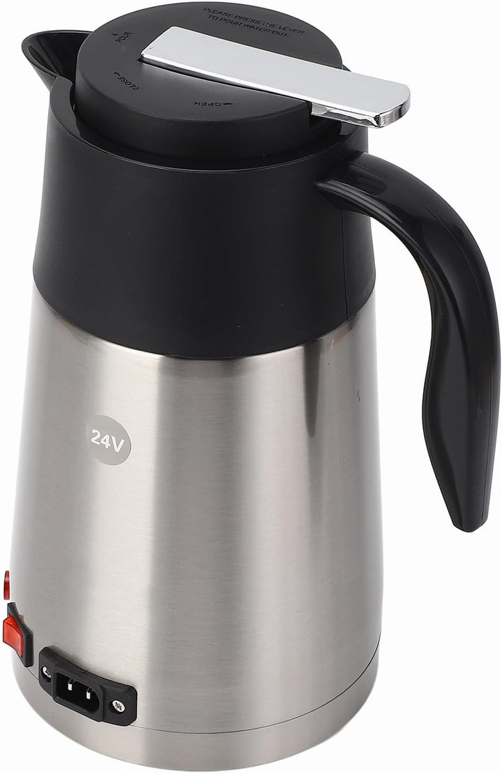 Wasserkocher Für LKW 24 Volt Edelstahl + Pp 24V Wasserkocher LKW Tragbare 1300Ml Grosse Kapazität Au