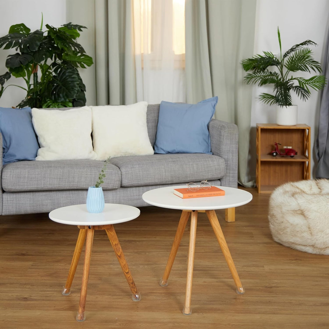Relaxdays Stuhlbeinkappe 32er Set, Filzgleiter für Stühle, runde Stuhlbeinschoner, Kratzschutz Stuhl