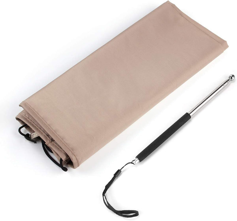 Sekey Schutzhülle für Ø 300 cm Sonnenschirm, Abdeckhauben für Sonnenschirm,100% Polyester, Taupe Tau