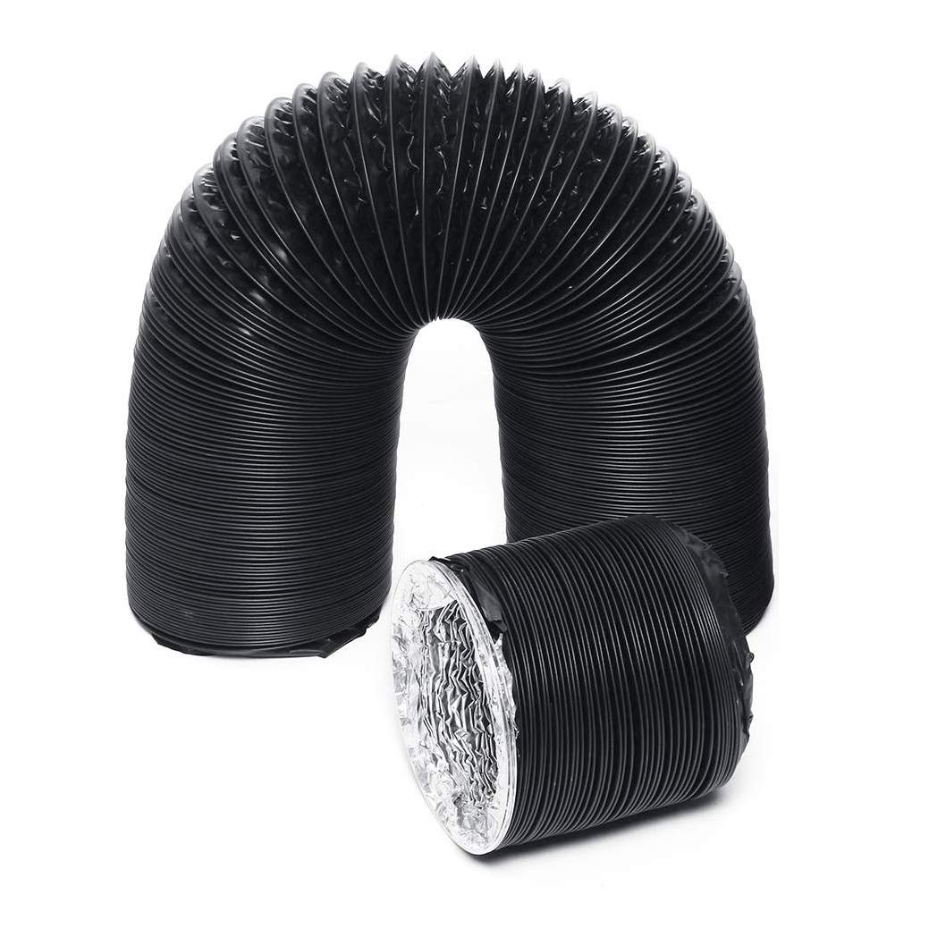 Lüftungsschlauch Abluftschlauch Aluflexrohr PVC Ablufttrockner - 100mm Alu-Flexschlauch Flexrohr Luf