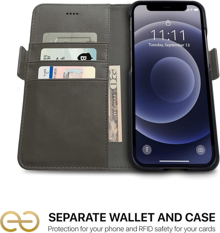 Dreem Fibonacci 2in1 Handyhülle Flipcase für iPhone 12 Pro Max | Magnetisches iPhone Case | TPU Etui