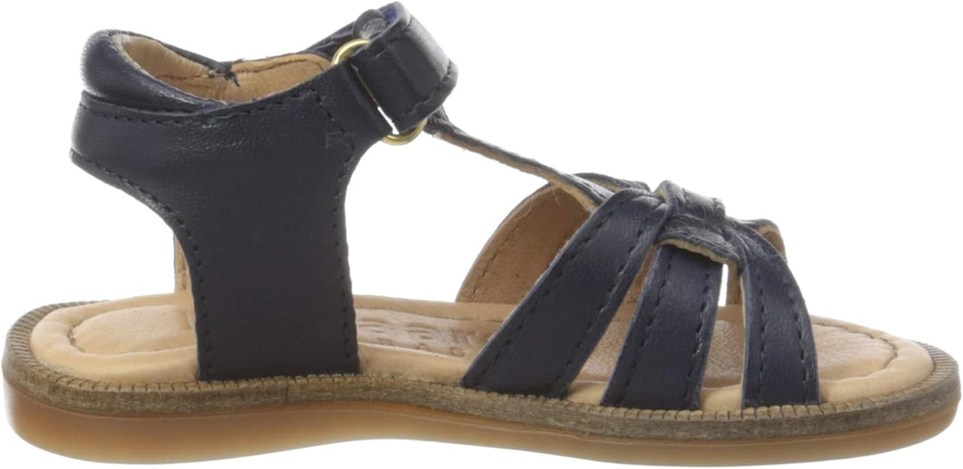 Bisgaard Damen Bex T-Spangen Sandalen 27 EU Blau Navy 1410, 27 EU Blau Navy 1410