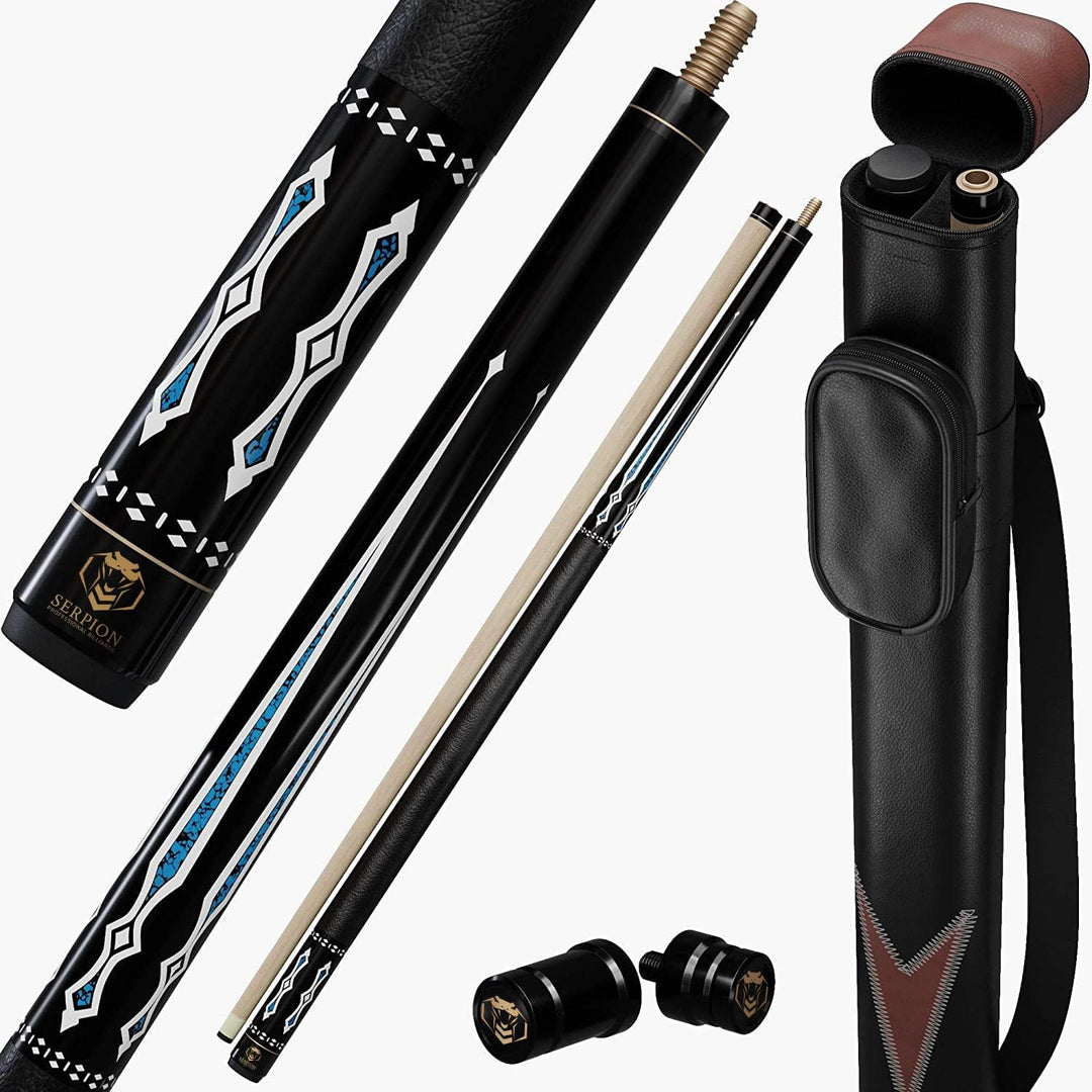 Pool Cue Stick 100% Canadian Maple Wood. Professional Billiard Pool Cue Stick with Hard Case and Joi