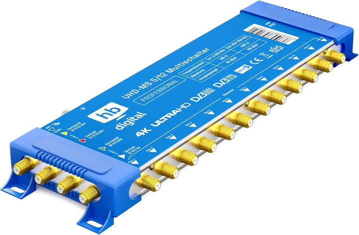 Multischalter pmse 5/12 HB-DIGITAL 1x SAT bis 12 x Teilnehmer/Receiver für Full HDTV 3D 4K UHD mit N